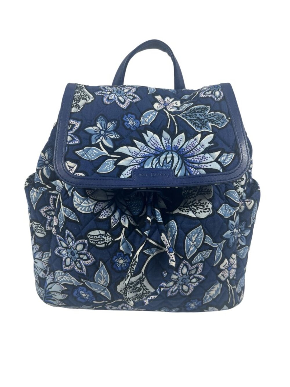Vera Bradley Backpack Purse Floral Quilted Flap Drawstring Travel School